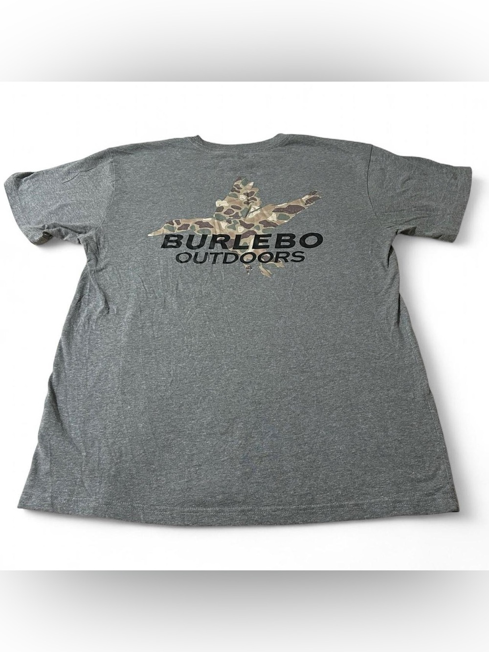 Burlebo Outdoors Camo Duck Pocket Shirt Gray Size Medium